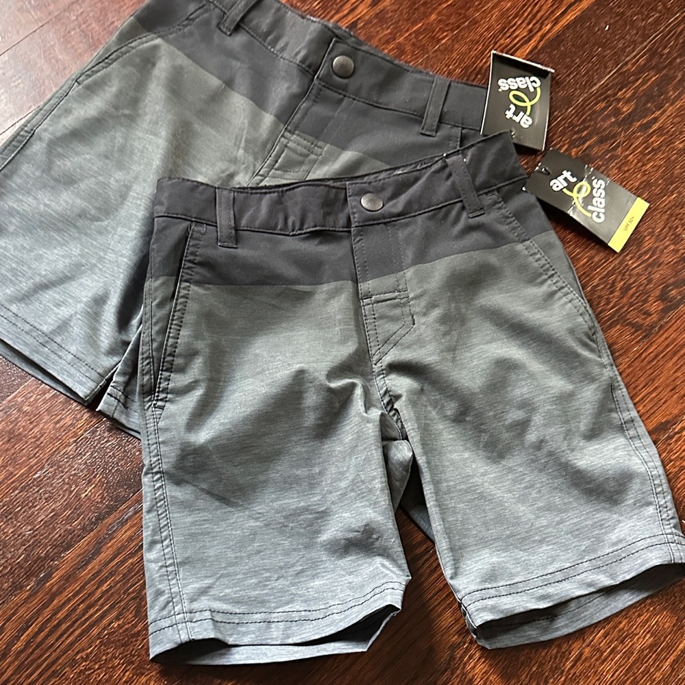 Boys Art Class UPF 50 shorts Two-Tone Gray Hybrid Shorts size 6